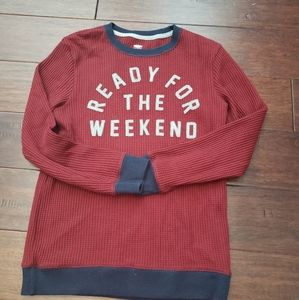 Boys Burgundy & Navy Shirt